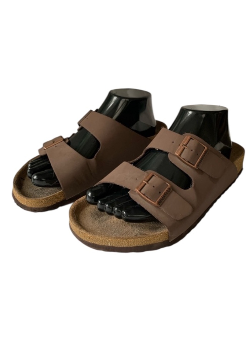 Birkenstock Arizona Brown Double Strap Sandals - Size 39